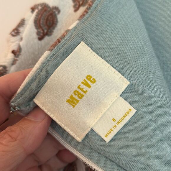 Anthropologie Maeve Women's Size 6 Faux Wrap Pencil Skirt Side Tie Textured EUC! - Picture 9 of 12